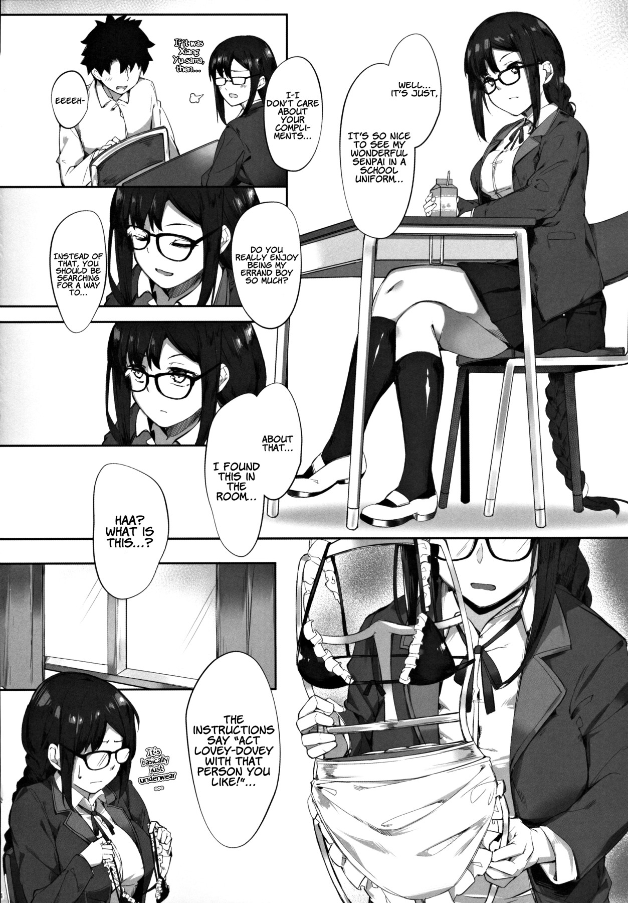 Hentai Manga Comic-Gucchan-Senpai, I Can't Hold it Anymore!!-Read-3